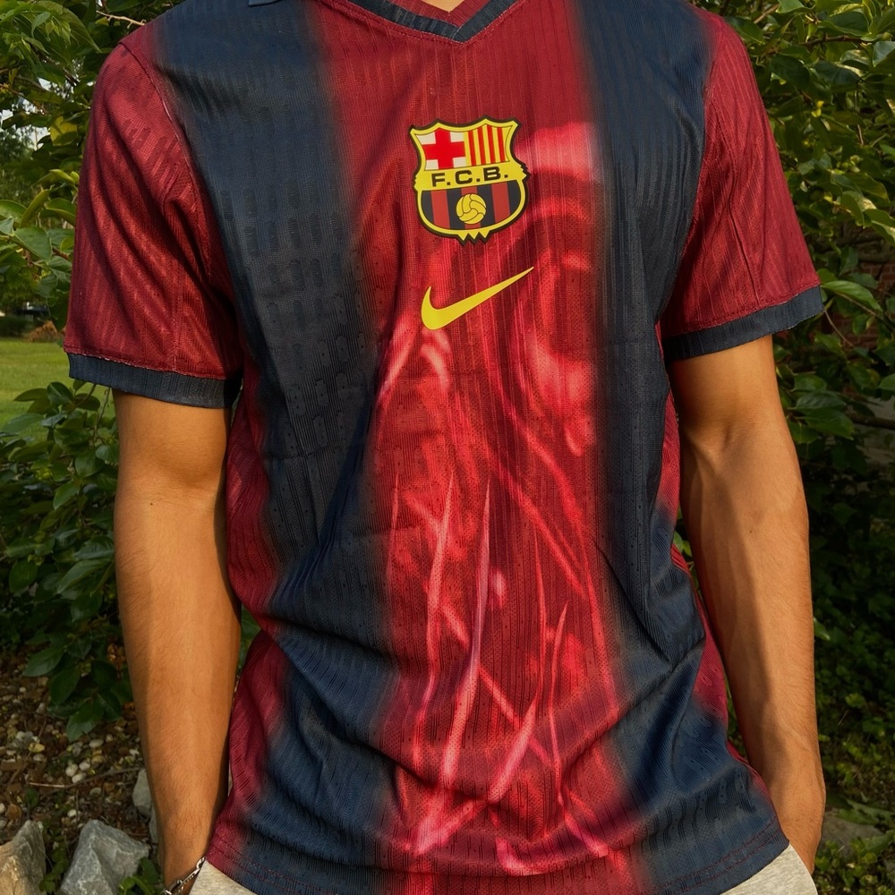 Travis Scott x FC Barcelona Limited Edition OG Home Skeleton 2001 Jersey